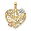 Gold Polished Mom Pendants