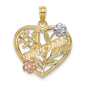 Gold Polished Mom Pendants