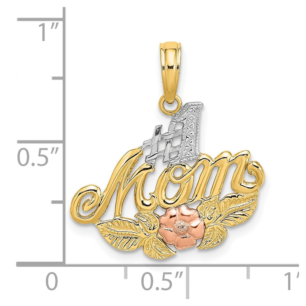 Gold Polished Mom Pendants