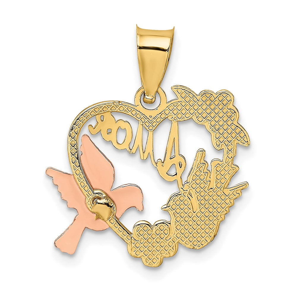 Gold AMOR Heart Charm
