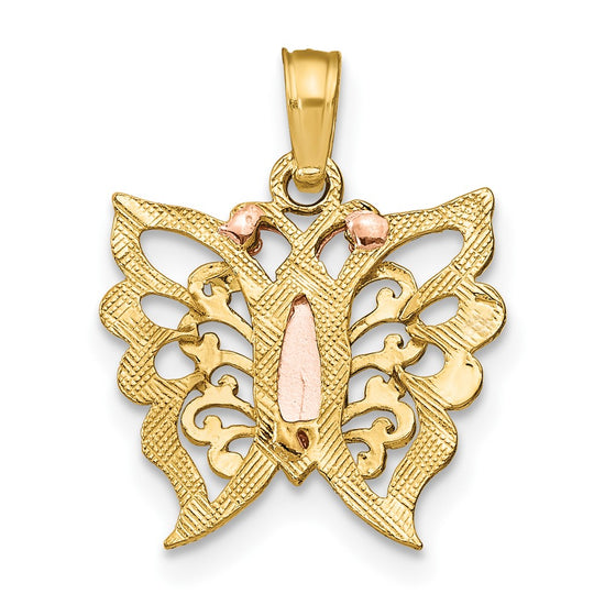 Gold Polished Butterfly Pendants