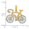 10k w/Rhodium 3-D Ten Speed Bicycle Charm