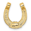 Gold Polished Horseshoe Pendants