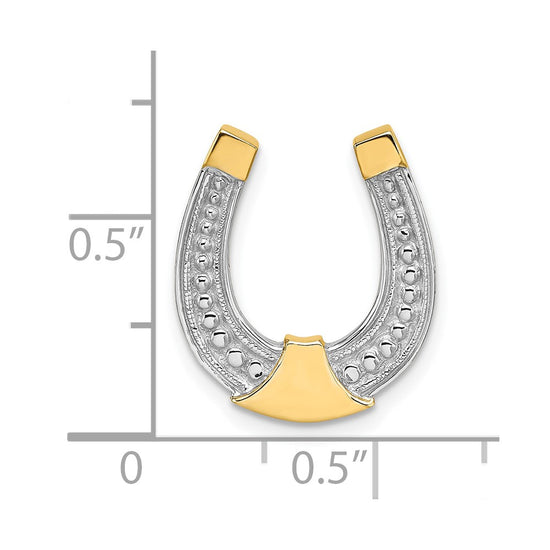 Gold Polished Horseshoe Pendants