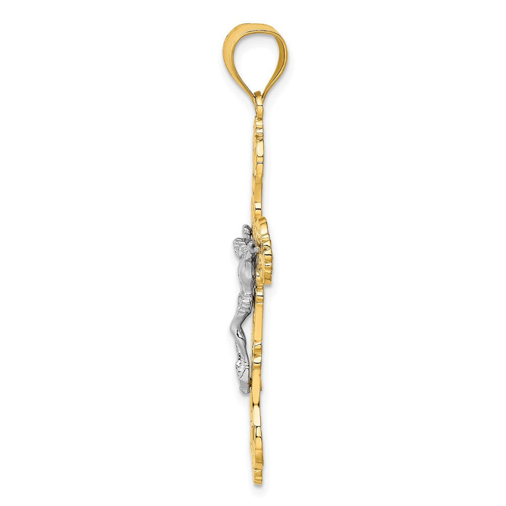 Gold Polished Crucifix Pendants