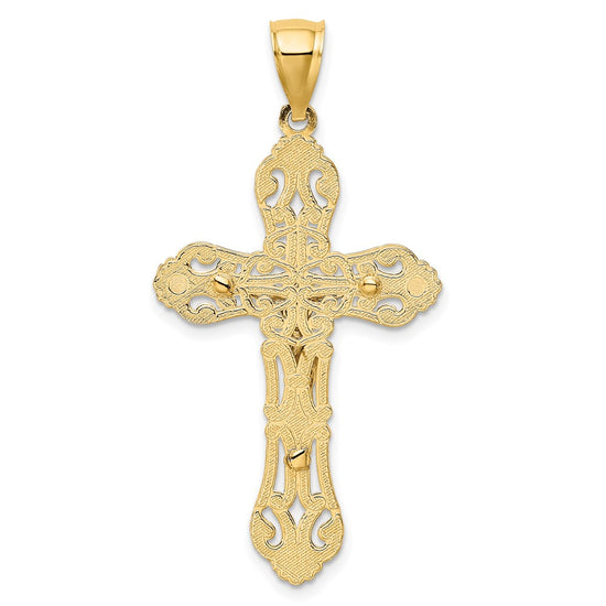 Gold Polished Crucifix Pendants