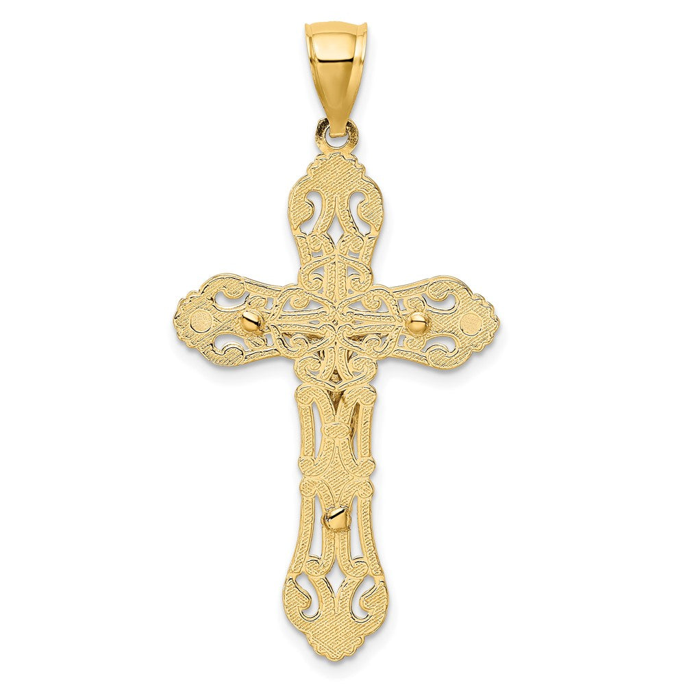 Gold Polished Crucifix Pendants