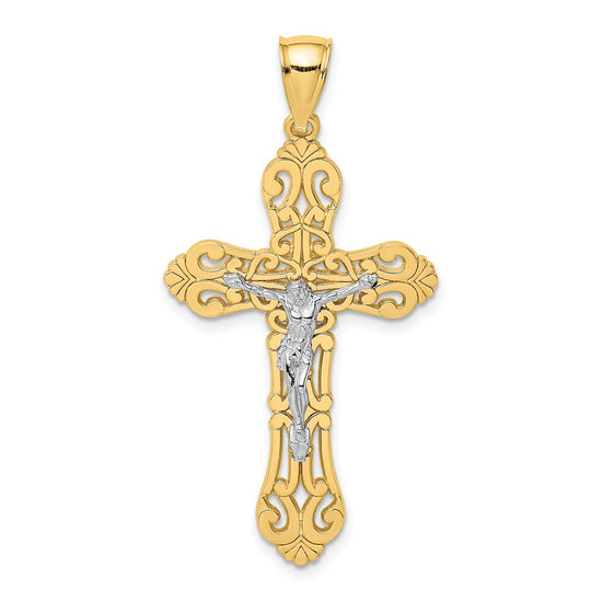 Gold Polished Crucifix Pendants