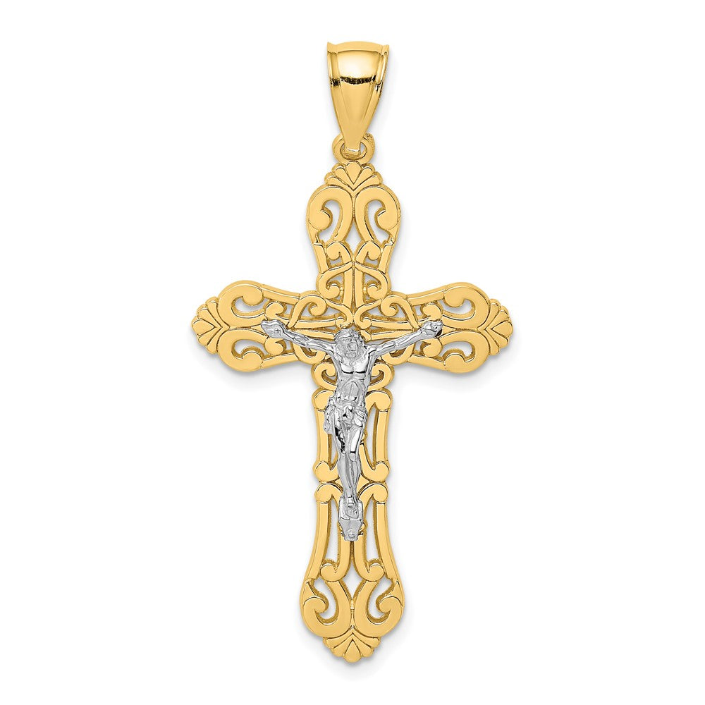 Gold Polished Crucifix Pendants