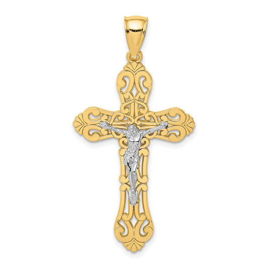 Gold Polished Crucifix Pendants