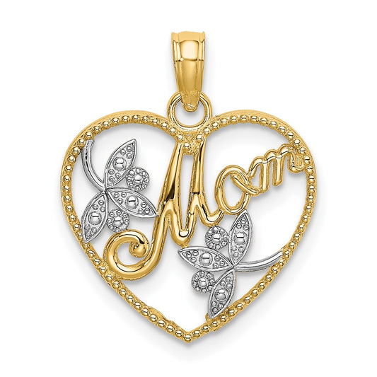 Gold Polished Mom Pendants