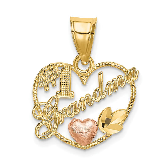Gold Two-tone #1 Grandma Pendant