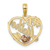 Gold Polished Mom Pendants