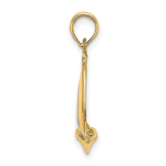 Gold Polished Sailboat Pendants