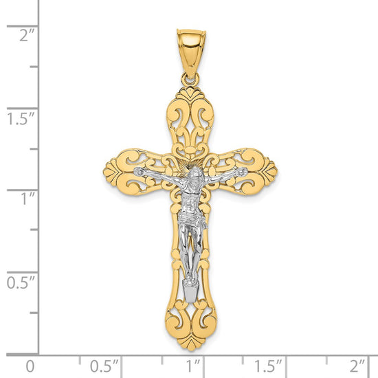 Gold Polished Crucifix Pendants