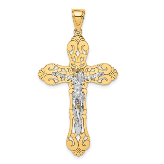 Gold Polished Crucifix Pendants