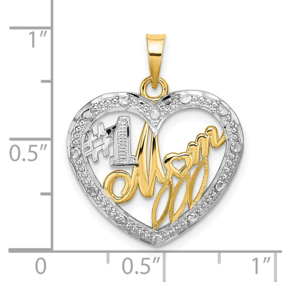 Gold Polished Mom Pendants