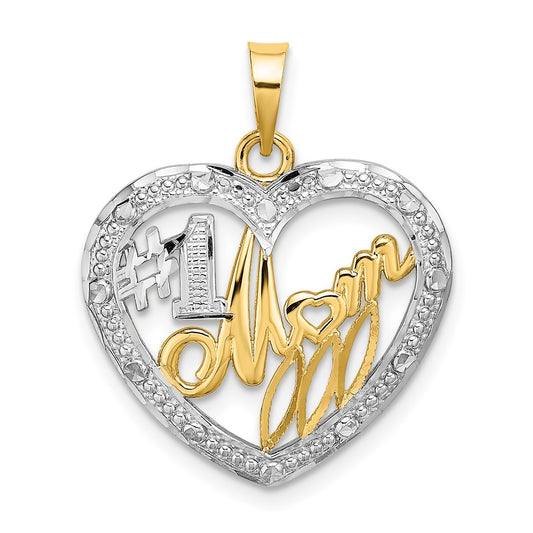Gold Polished Mom Pendants