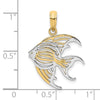 Gold Polished Fish Pendants