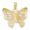 Gold Polished Butterfly Pendants
