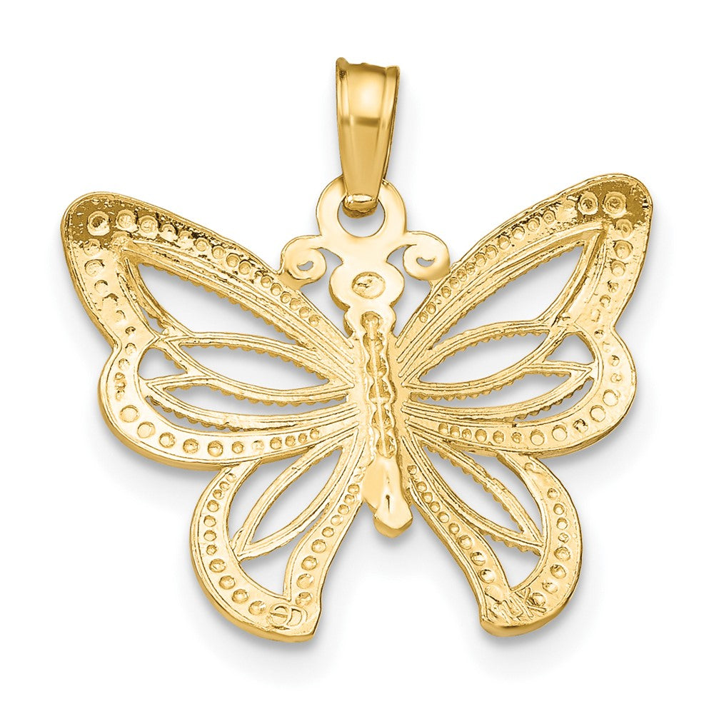 Gold Polished Butterfly Pendants