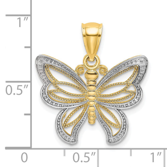Gold Polished Butterfly Pendants