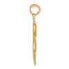 Gold with Rhodium Girl Charm