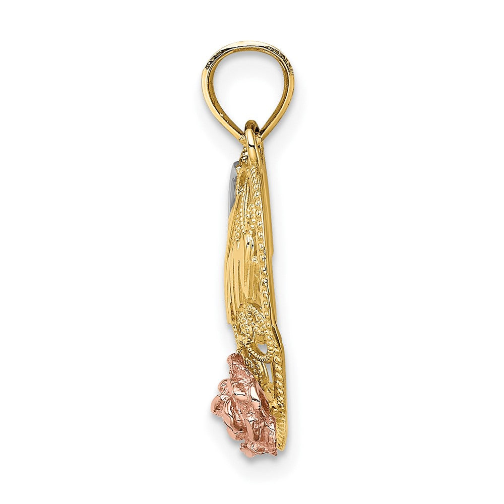 Gold Polished Mom Pendants