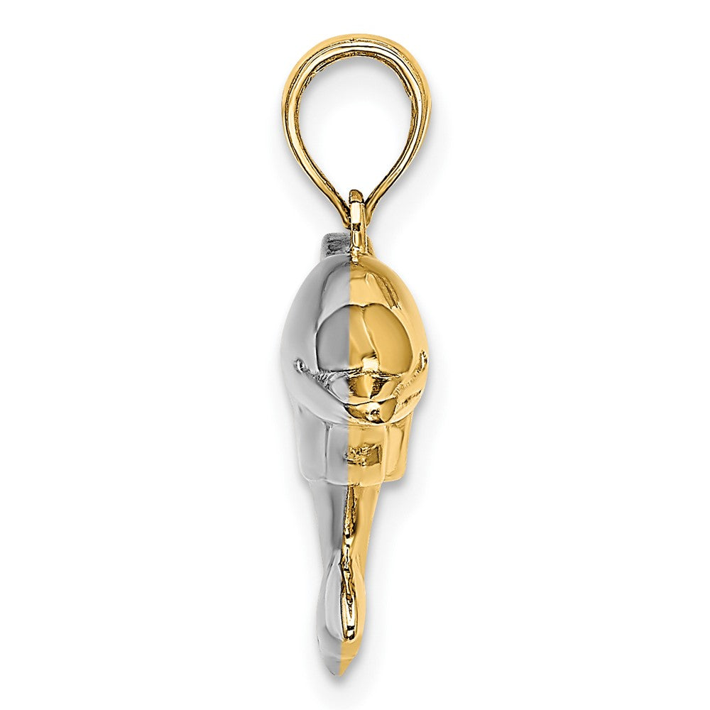 Gold Polished Dolphin Pendants