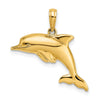Gold Polished Dolphin Pendants