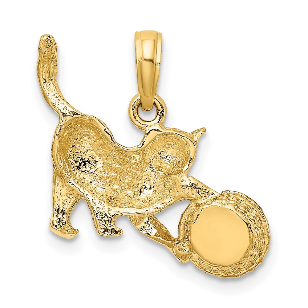 Gold Polished Cat Pendants