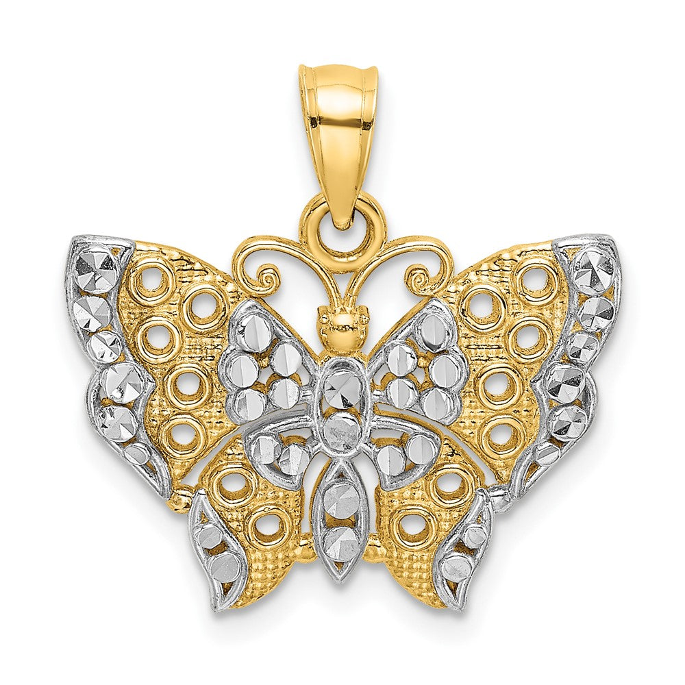 Gold Polished Butterfly Pendants