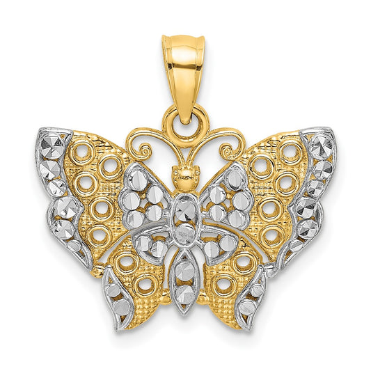 Gold Polished Butterfly Pendants