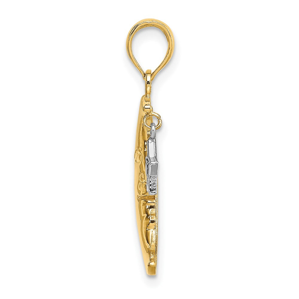 Gold Polished Celestial Pendants