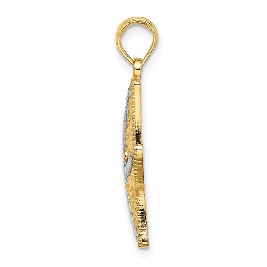 Gold Polished Starfish Pendants