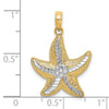 Gold Polished Starfish Pendants