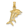 Gold Polished Dolphin Pendants