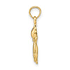 Gold Polished Cat Pendants