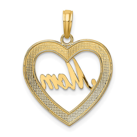 Gold Polished Mom Pendants