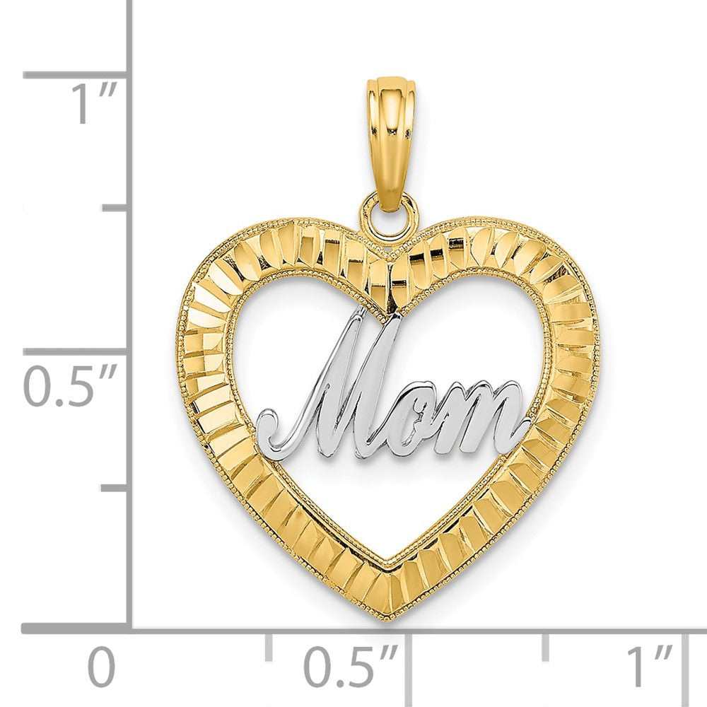 Gold Polished Mom Pendants