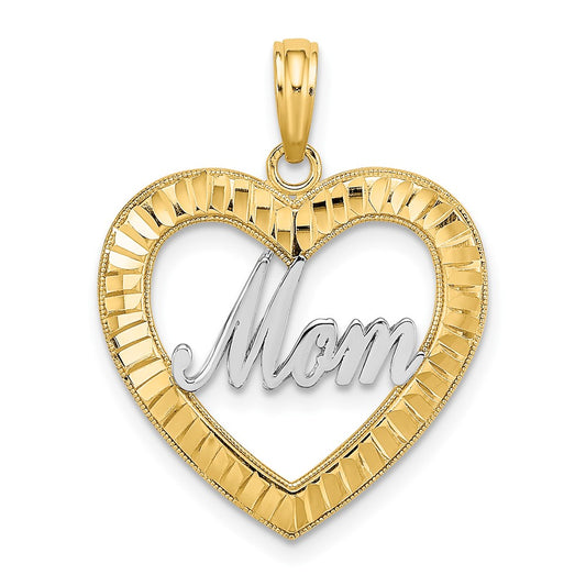 Gold Polished Mom Pendants