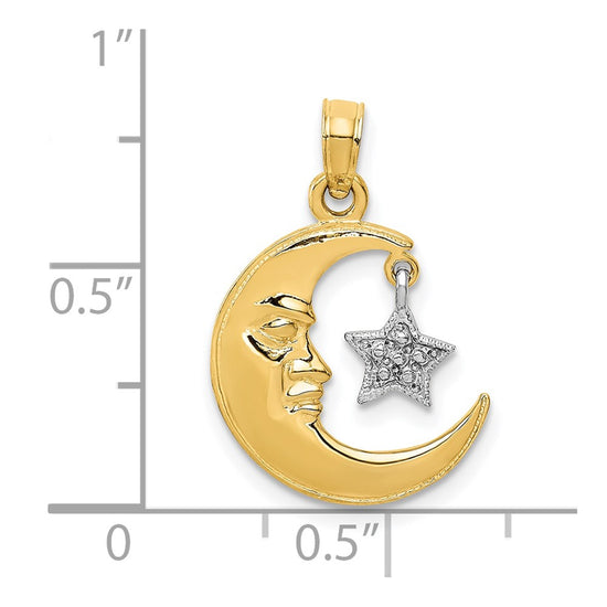 Gold Polished Celestial Pendants