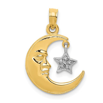 Gold Polished Celestial Pendants