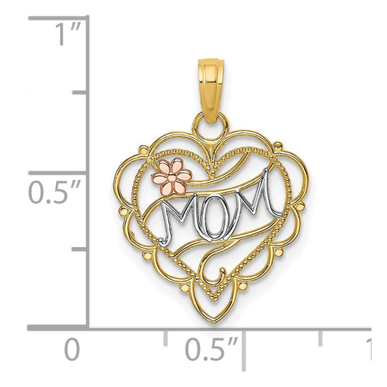 Gold Polished Mom Pendants