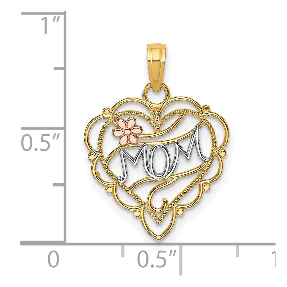 Gold Polished Mom Pendants