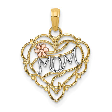 Gold Polished Mom Pendants