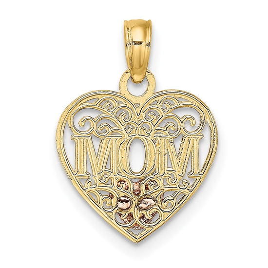 Gold Polished Mom Pendants