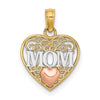 Gold Polished Mom Pendants