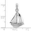 Gold Polished Sailboat Pendants