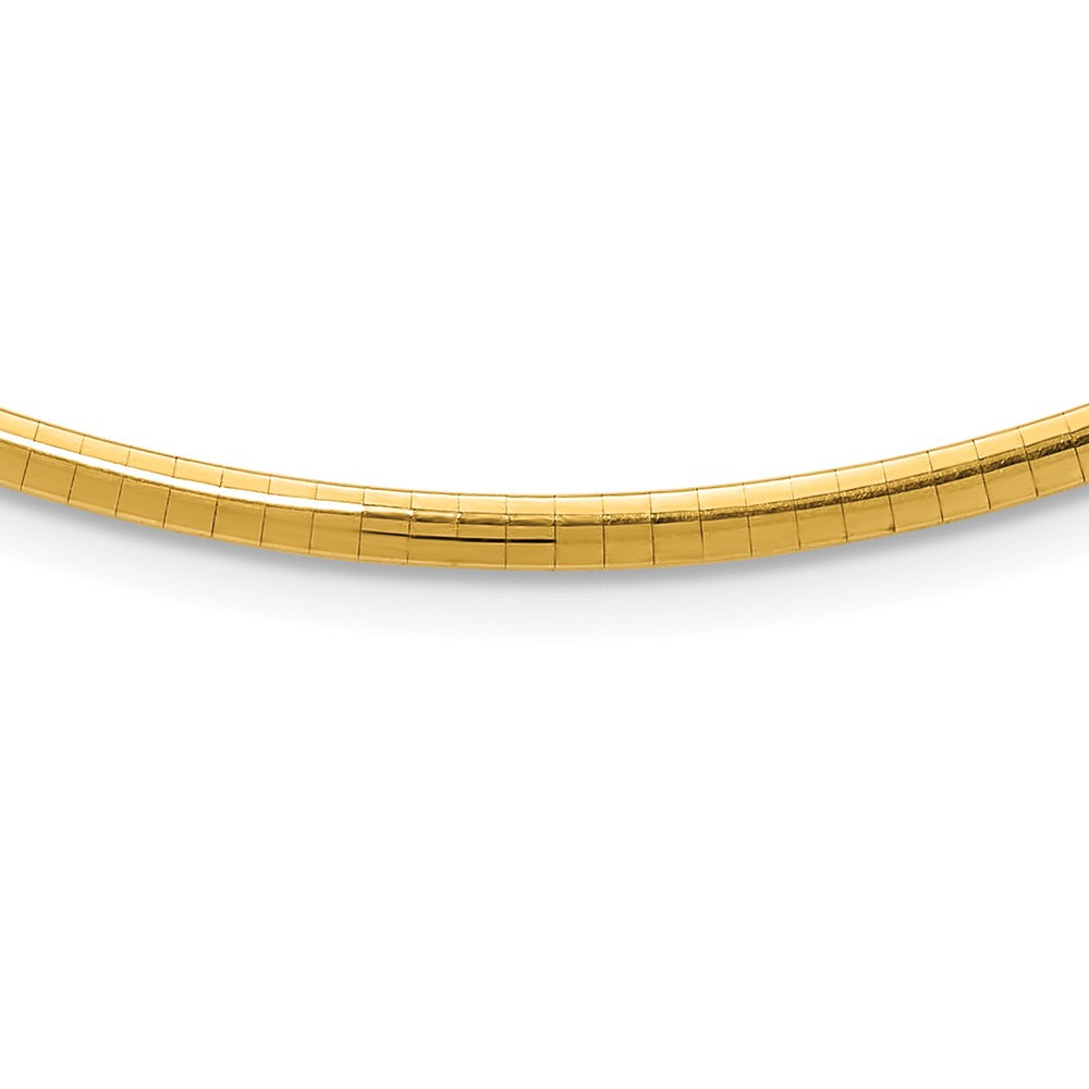 Gold Polished Omega Necklaces